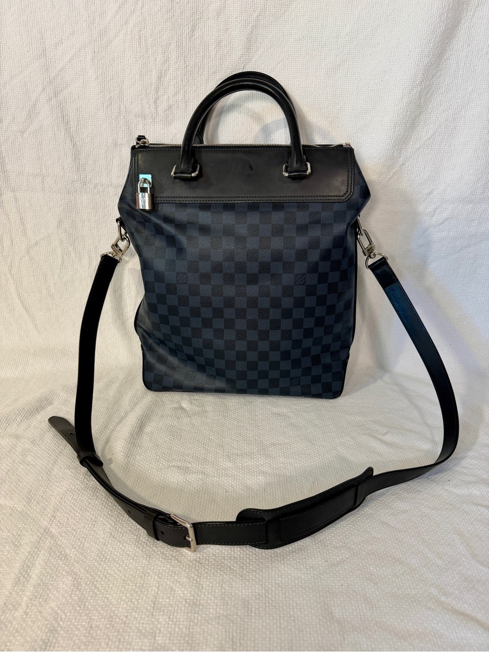 Louis Vuitton Damier Colbalt Neo Greenwich Messenger Tote Bag